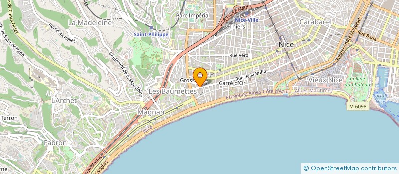 localisation de l'entreprise BEN & FILS à NICE