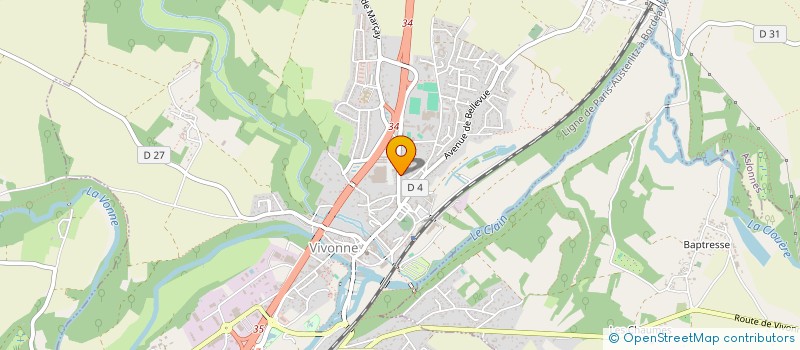 localisation de l'entreprise BEN & GRILL BURGER  VIVONNE