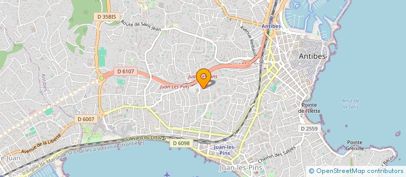 localisation de l'entreprise BEN IMMO à ANTIBES