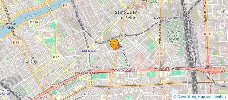 localisation de l'entreprise BEN IMMOBILIER à SAINT-OUEN-SUR-SEINE