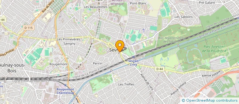 localisation de l'entreprise BEN IMMOBILIER à SEVRAN