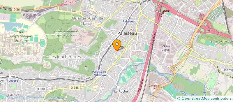 localisation de l'entreprise BEN INFO.COM  PALAISEAU