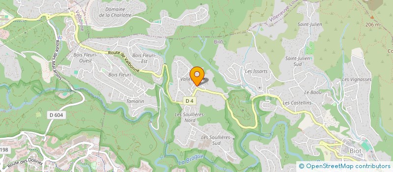 localisation de l'entreprise BEN INVEST  BIOT