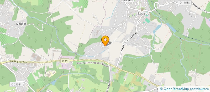 localisation de l'entreprise BEN JR  SADIRAC