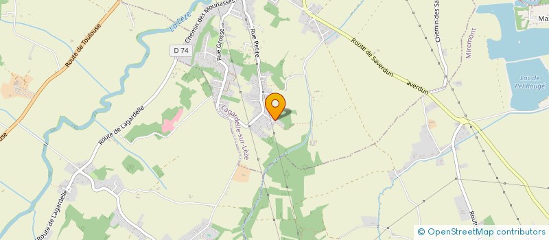 localisation de l'entreprise BEN K SERVICES  LAGARDELLE-SUR-LEZE