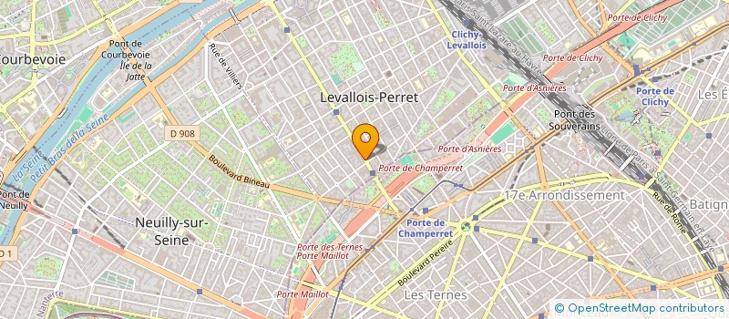 localisation de l'entreprise BEN & KAP à LEVALLOIS-PERRET
