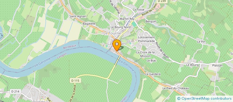 localisation de l'entreprise BEN L'FUN  LANGOIRAN