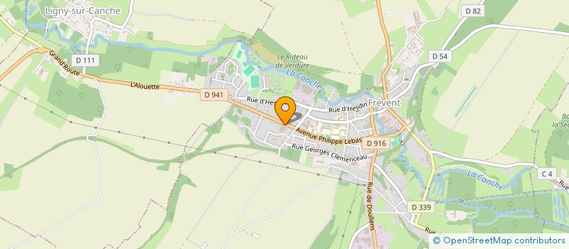 localisation de l'entreprise BEN MECANIQUE  FREVENT