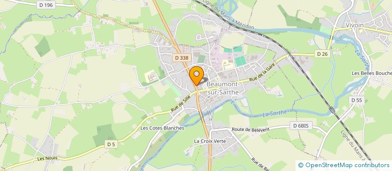 localisation de l'entreprise BEN MOTORS & PARTS à BEAUMONT-SUR-SARTHE
