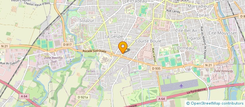 localisation de l'entreprise BEN & NAT  TARBES