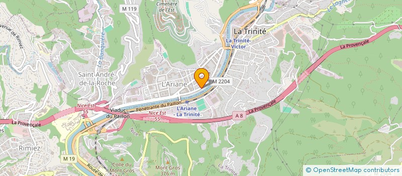 localisation de l'entreprise BEN OMAR à NICE