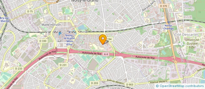 localisation de l'entreprise BEN PARTICIPATIONS  NOISY-LE-GRAND