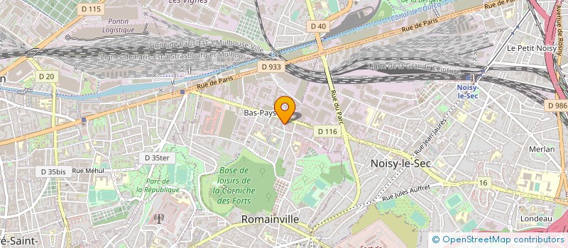 localisation de l'entreprise BEN PAZI à ROMAINVILLE