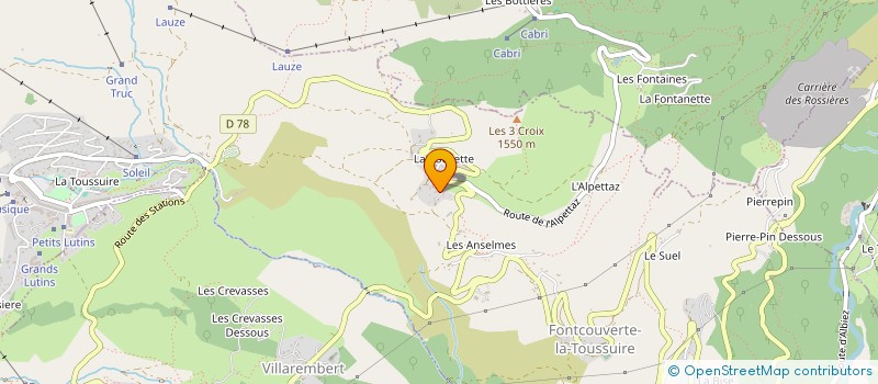 localisation de l'entreprise BEN PERRETTE-TRAVAUX EN MONTAGNE à LA TOUR-EN-MAURIENNE