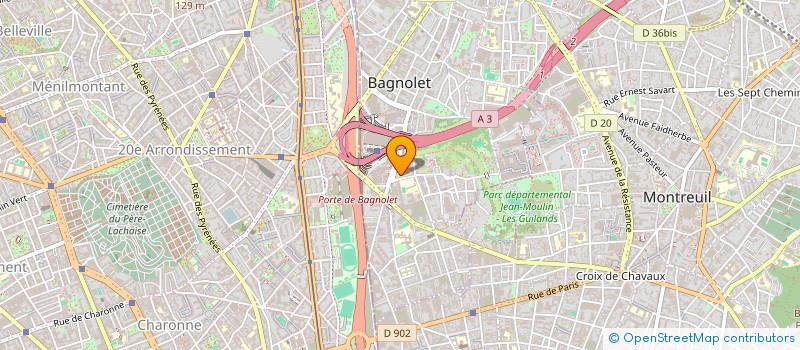 localisation de l'entreprise BEN-S à BAGNOLET