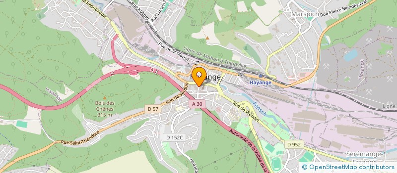 localisation de l'entreprise BEN'S BARBERSHOP 57  HAYANGE