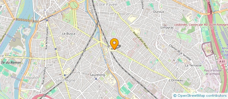 localisation de l'entreprise BEN'S BBQ à TOULOUSE