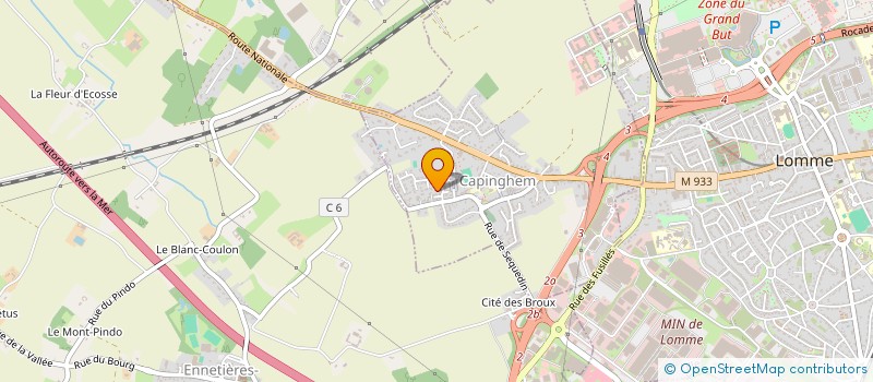 localisation de l'entreprise BEN'S FOOD FRANCE à LILLE