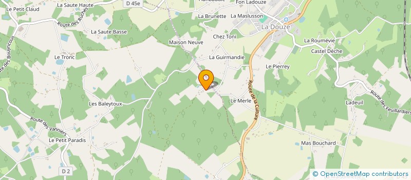 localisation de l'entreprise BEN & SAB  LACROPTE