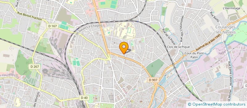 localisation de l'entreprise BEN SARL à NEVERS