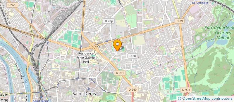 localisation de l'entreprise BEN SERVICE PLOMBERIE CHAUFFAGE à SAINT-DENIS