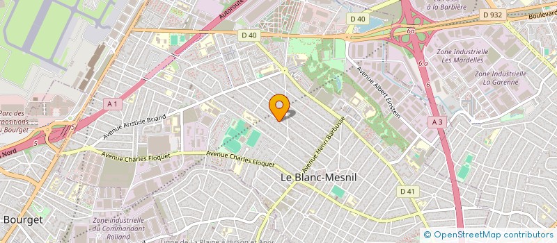 localisation de l'entreprise BEN SERVICES  LE BLANC-MESNIL
