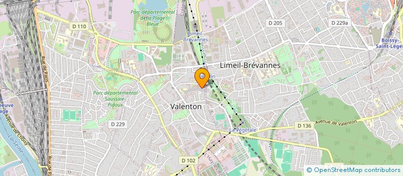 localisation de l'entreprise BEN SERVICES à VALENTON
