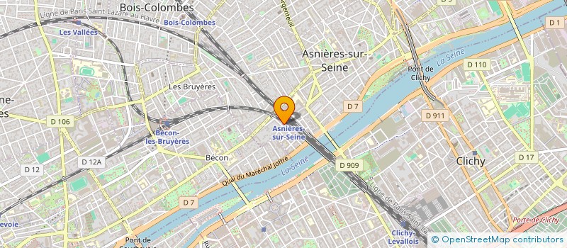 localisation de l'entreprise BEN SERVICES.COM à ASNIERES-SUR-SEINE