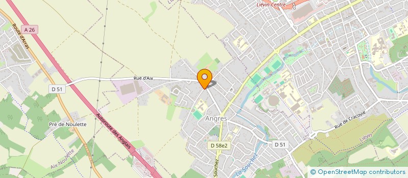 localisation de l'entreprise BEN TECH à ANGRES