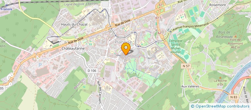 localisation de l'entreprise BEN TENDANCE  BESANCON