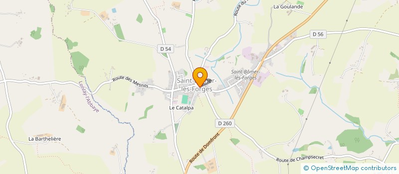 localisation de l'entreprise BEN TP à SAINT-BOMER-LES-FORGES