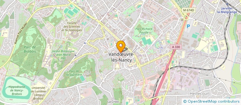 localisation de l'entreprise BEN TRANS à VANDŒUVRE-LES-NANCY