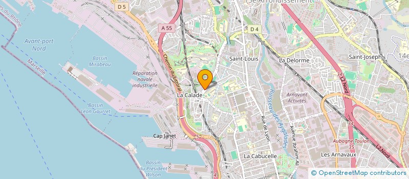 localisation de l'entreprise BEN TRANSPORT à MARSEILLE