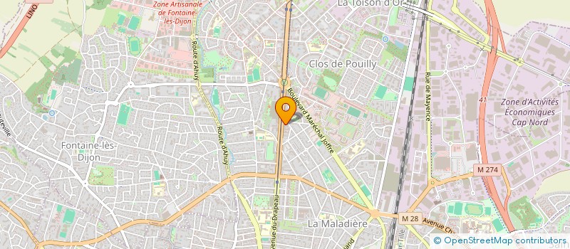 localisation de l'entreprise BEN TRAVAUX  DIJON