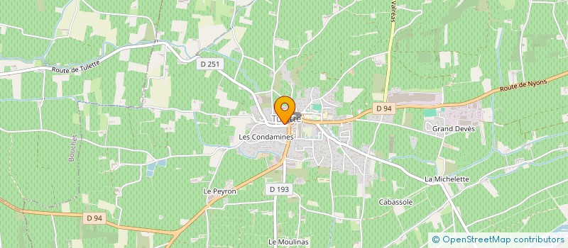 localisation de l'entreprise BEN & VINS à ORANGE