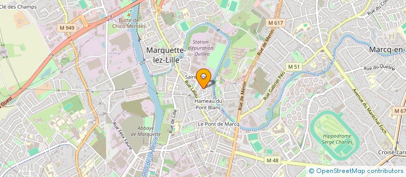 localisation de l'entreprise BEN VOYONS !  MARQUETTE-LEZ-LILLE
