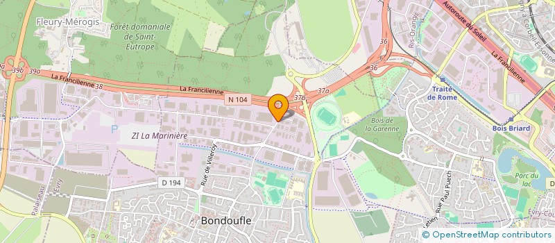 localisation de l'entreprise BEN YAHIA BONDOUFLE à BONDOUFLE