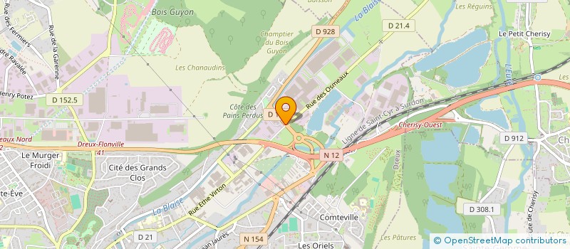 localisation de l'entreprise BEN'Z PRIMEURS à DREUX