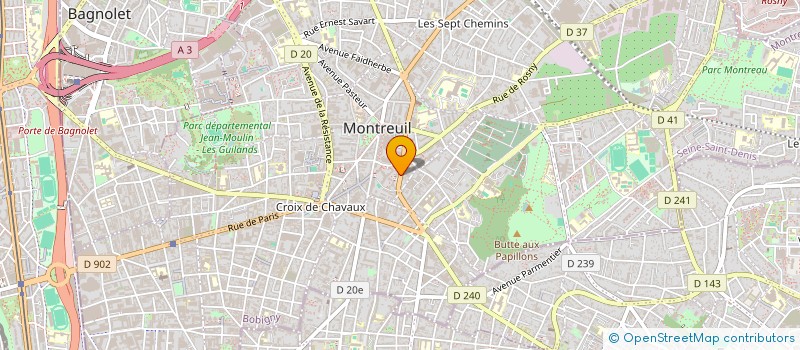 localisation de l'entreprise BEN ZID TRANSPORT à MONTREUIL