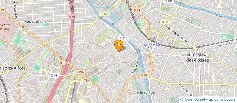 localisation de l'entreprise BENA à CRETEIL