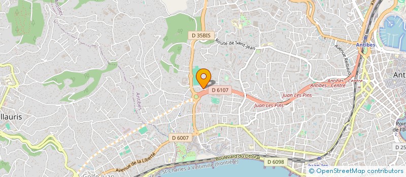 localisation de l'entreprise BENA à ANTIBES