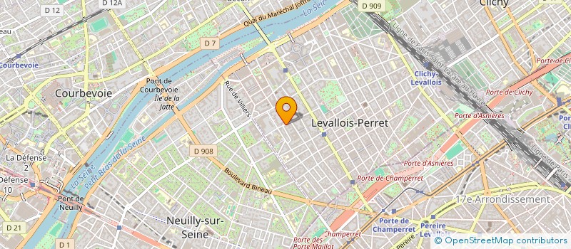 localisation de l'entreprise BENA HOLDING à LEVALLOIS-PERRET