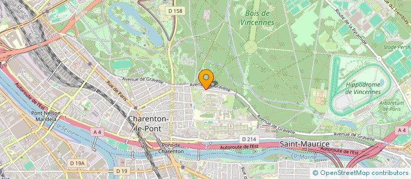 localisation de l'entreprise BENABOU CHARENTON à SAINT-MAURICE
