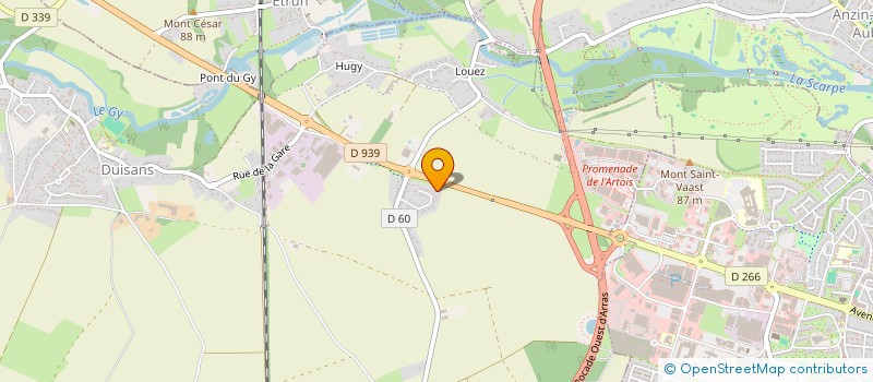 localisation de l'entreprise BENABOU SERENITE 28  DUISANS