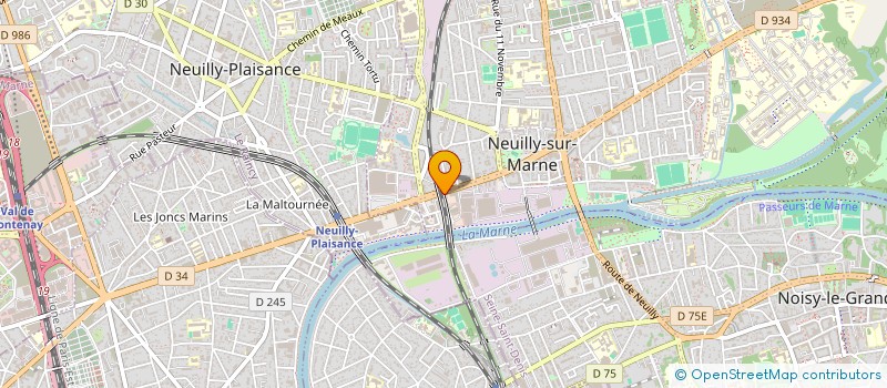 localisation de l'entreprise BENAF à NEUILLY-SUR-MARNE