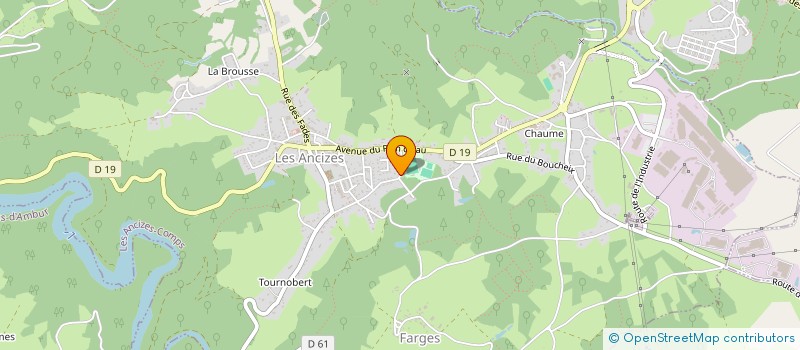 localisation de l'entreprise BENAISE  LES ANCIZES-COMPS