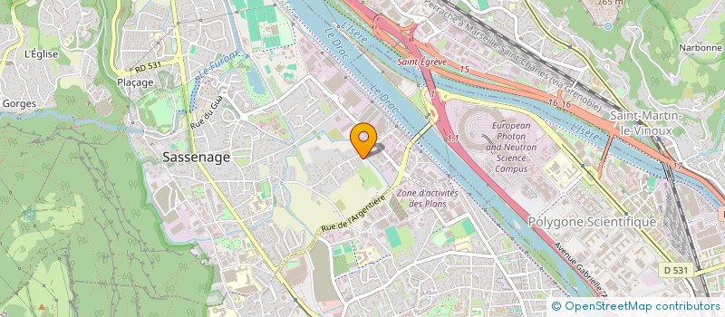 localisation de l'entreprise BENAJULO  SASSENAGE