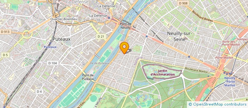 localisation de l'entreprise BENALEX COURTAGE à NEUILLY-SUR-SEINE