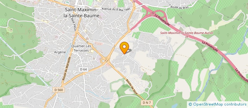 localisation de l'entreprise BENALI M  PLOMBERIE CHAUFFAGE à SAINT-MAXIMIN-LA-SAINTE-BAUME