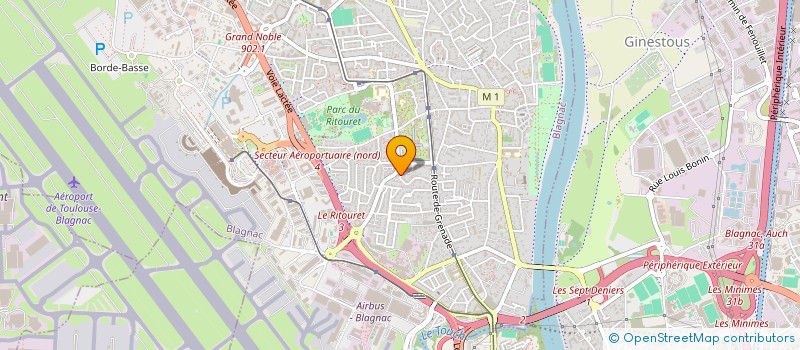 localisation de l'entreprise BENAMEUR VTC à BLAGNAC